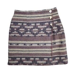 TRACY EVANS vintage wool blend mini skirt, size 9